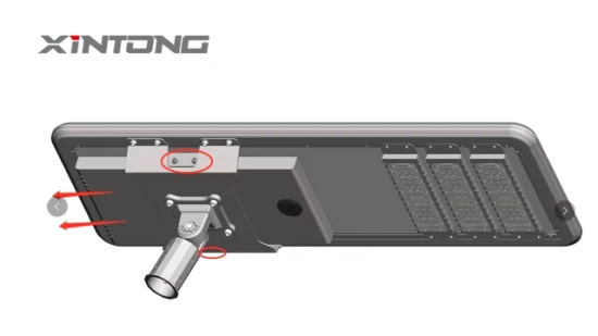 IP67 80W 防水屋外省エネ ODM オールインワン統合太陽光発電道路 LED 街路灯バッテリー付き